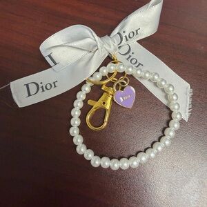 Designer inspired handmade keychain or purse clip